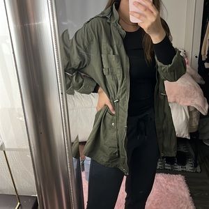 army green jacket